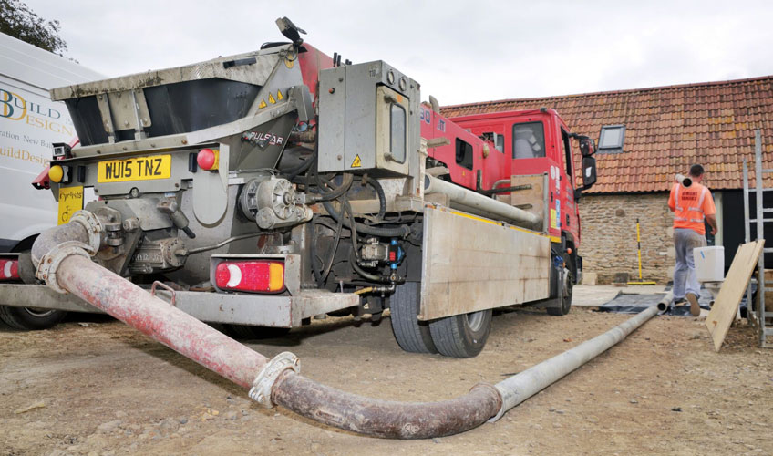 DIY concrete pump hire Glastonbury
